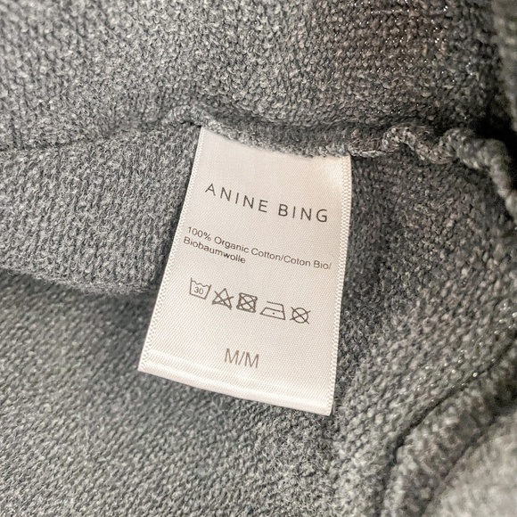 Anine Bing Ramona Paris Sweatshirt Washed Black M - Picture 8 of 10